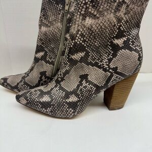 Carlos by Carlos Santana Snakeskin Heeled Boots